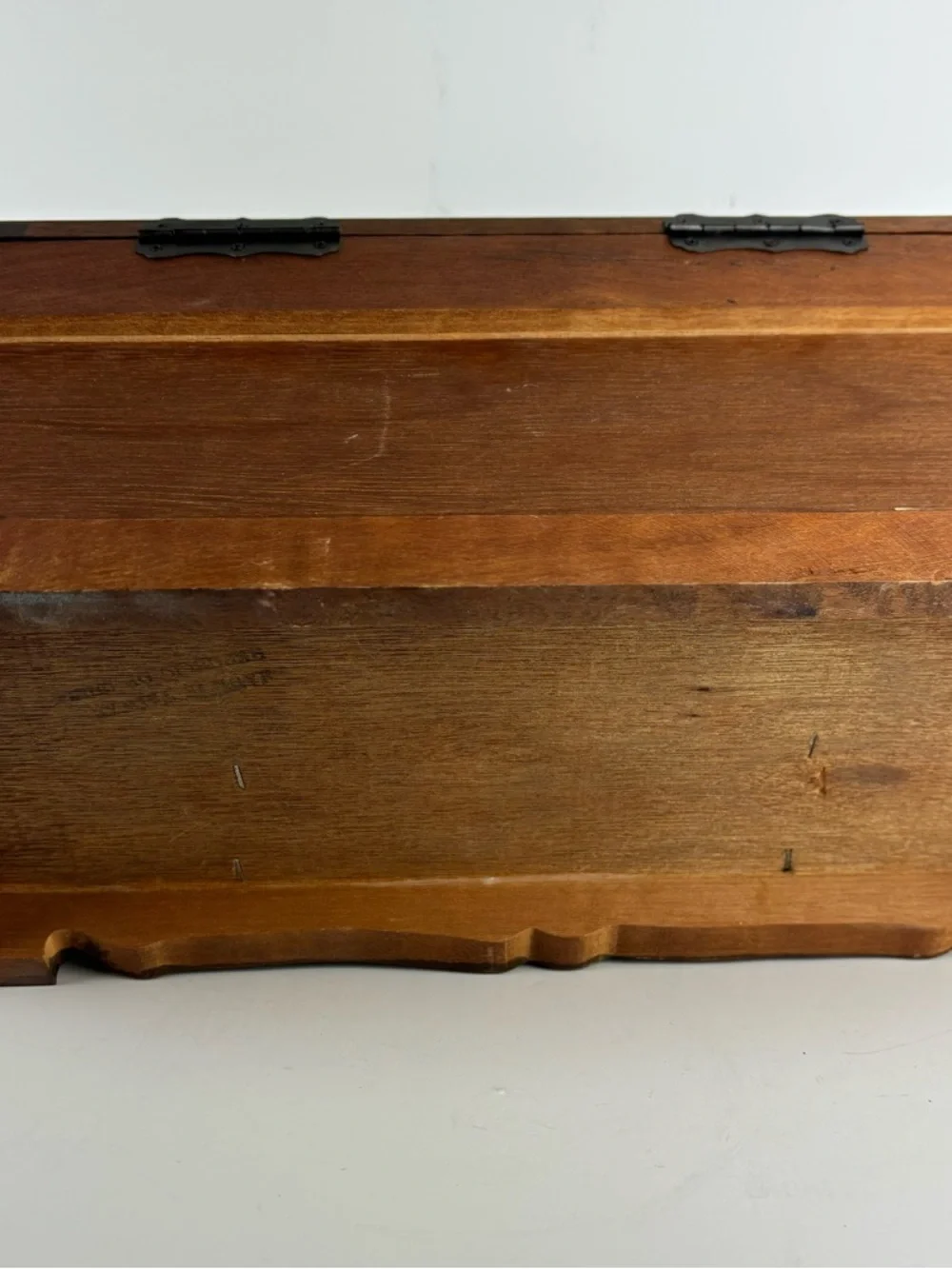 VTG- Dark Wood Jewelry Box/lift-top/ring drawers-dresser top storage/otganizer